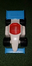 Vintage Tonka Race Car White, Blue & Red (129