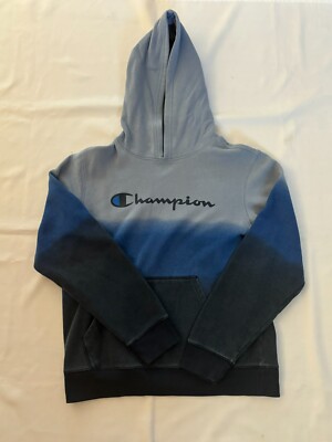 BOYS' CHAMPION HOODIE, BLUE, SIZE X-LARGE