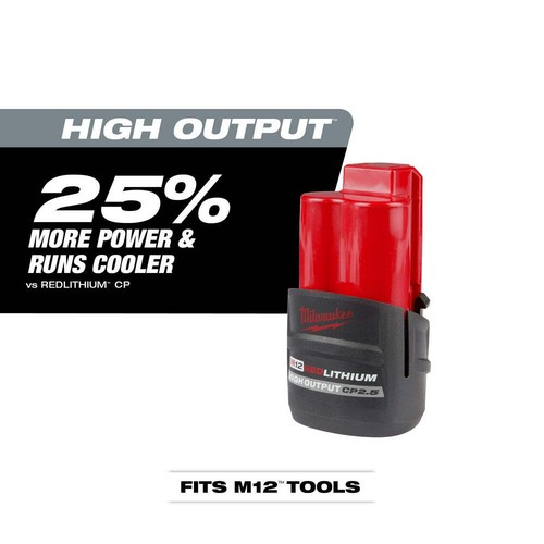 Milwaukee 2420-21HO M12 12V HACKZALL Reciprocating Saw Kit w/ 2.5AH Battery - Picture 7 of 12