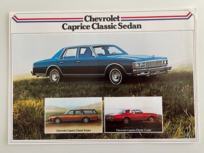 Chevrolet Caprice A4 Foto Flyer Prospekt bezogen ~ ideal zur Einrahmung!