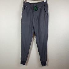Figs Men's XSmall Tansen Jogger Scrub pants Gray Drawstring waistband Zipper Fly