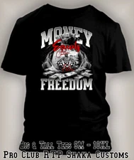 Trump Money Equals Freedom Tee Shirt Big Tall Sm Graphic Sport Pro Club Shaka