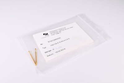 PTR METROLOGY 1021/G-C-5.0N-AU-2.0, High-Current Test Probe, (1PU=2Pcs.) #E5
