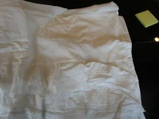 Pottery Barn Kids Sadie ruffle white Crib Skirt cribskirt  photo shoot sample 