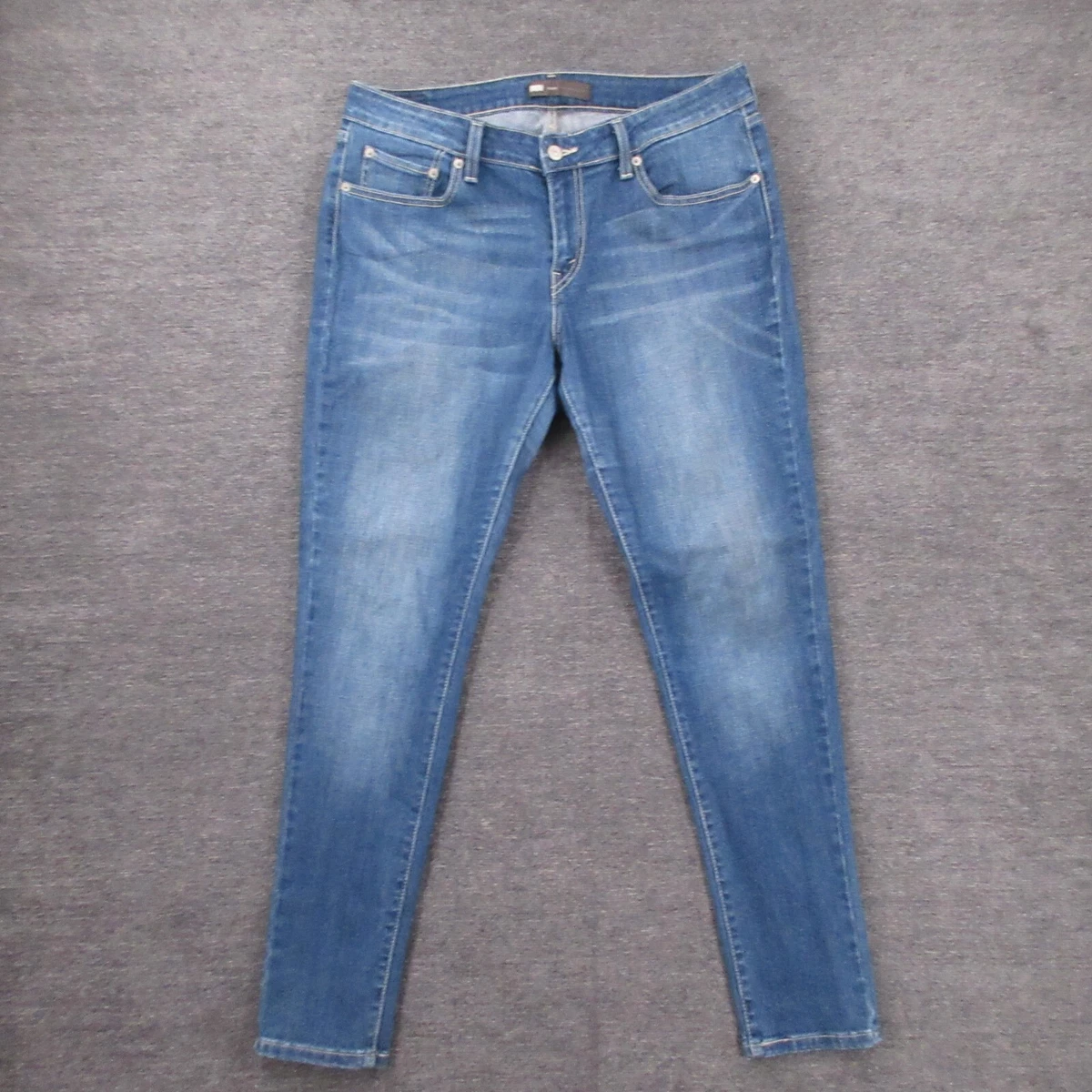 Levis Jegging Juniors 17 33x30 Medium Wash Blue Mid Rise Stretch