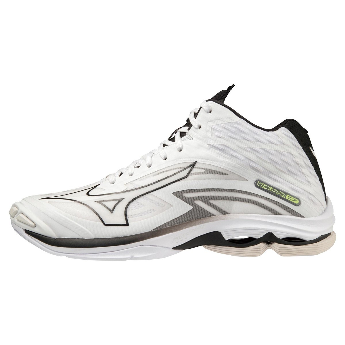Mizuno Wave Lightning Z7 MID Volleyball Shoes White Black