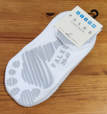 Falke Cool Kick rutschfeste weiße Sneaker Socken UK Größe 5,5 - 7,5