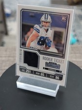 2023 Panini Contenders Luke Schoonmaker #TS-23V Rookie Ticket Swatch Variation
