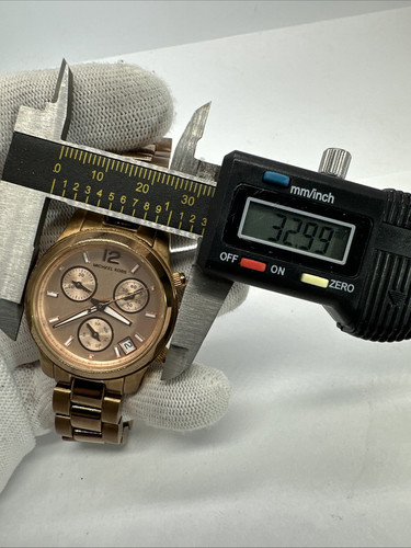 Michael Kors Damen Mini Runway Chrono Rose Dial Roségold Stahl Uhr MK5430 - Bild 13 von 13