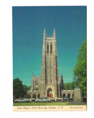Duke Chapel Duke University Durham NC vintage postcard unposted