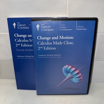 The Great Courses Change & Motion Calculus Made Clear 2nd Edition 4 DVDs & Book