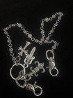 Chrome Hearts Cross Ball Link Wallet Chain With Cross Lobster Clasp 20 Inches