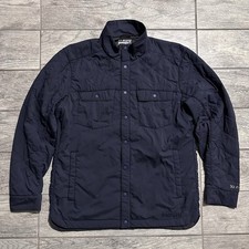 Kuiu Jacket Mens Large Navy Base Camp Insulated Snap Shirt 3DeFx  DWR Outdoor