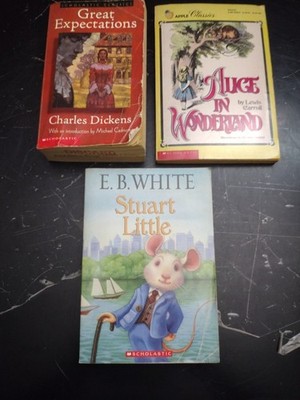 Classic Literature Trio-Great Expectations   Alice in Wonderland   Stuart Little