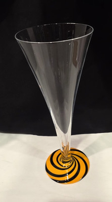 Carlo Moretti Murano Glass Champagne Flute Veuve Clicquot Pure La Grande Dame