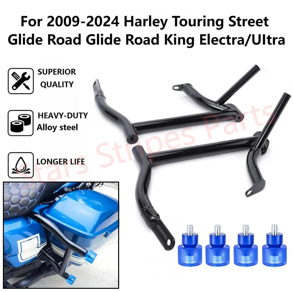 Saddle Bag Guards For Harley Touring Road Glide Road King Street Glide 2009-2025 - Image 2 of 4