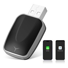 Plug and Play CarPlay Wireless Adapter for Apple iPhone Wireless Android Auto...