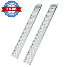 2 x Heavy Duty Steel Loading Ramps For Motorcycle Lawn Mower ATV UTV UTVs Truck
