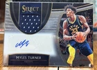 2018-19 Panini Select Myles Turner Auto Jersey /149 Indiana Pacers