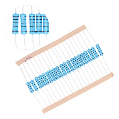 20Pcs 100 Ohm Widerstände Metall Film 2W 1% Toleranz Widerstand Elektronische^