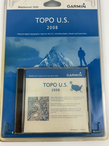 Garmin TOPO USA US 2008 GPS MapSource DVD New Sealed - Picture 3 of 12