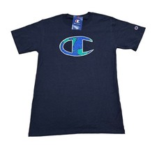Champion NWT Mens Size Small Navy Blue Classic Global Graphic Tee T-Shirt