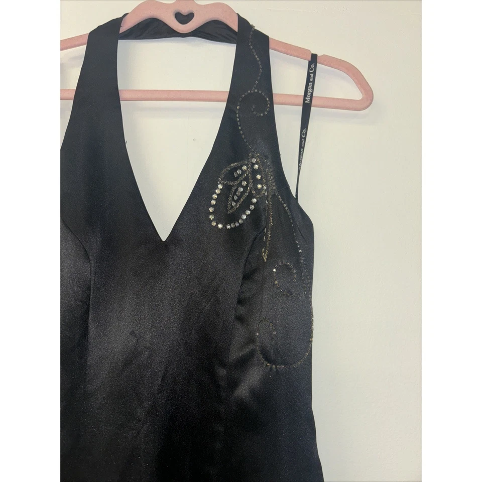 Vestido de graduación formal con cuentas Morgan & Co de colección talla 7/8 para mujer M Whimsigoth Fairy Foto 4 de 4