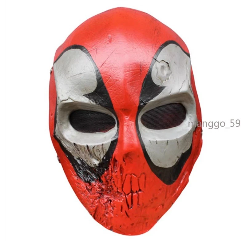 Marvel Anime Deadpool Cosplay Resin Mask Visor Halloween Party Prop Gift Toy New - Image 2 of 4