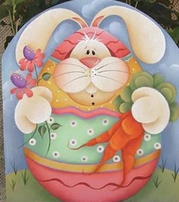 Bunny in an egg metal cutting die set Card Making Scrapbooking Easter Rabbit