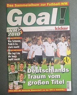 GOAL Sammelalbum WM 2010 DUPLO HANUTA Kinder Riegel Kicker komplett Top