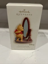 Hallmark Keepsake Ornament Pound Pondering Winnie the Pooh Disney 2008 Mirror)