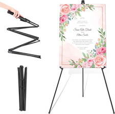 Easel Stand for Wedding Sign Poster 63'' Easels for Display Portable Art Easel