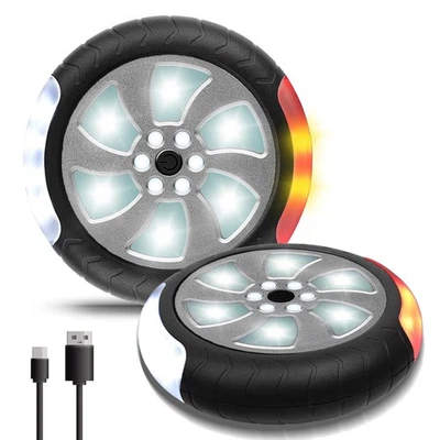 ZLCBBD Kinderwagen Licht USB Aufladbar - Led Reflektoren für Kinderwagen mit 2