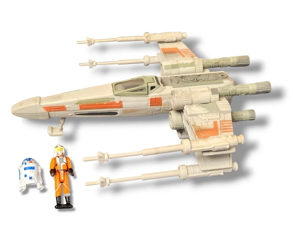 1998 Star Wars Mico Machines Action Fleet Luke's X-Wing From Dagobah Swamp NEW - Image 3 of 4