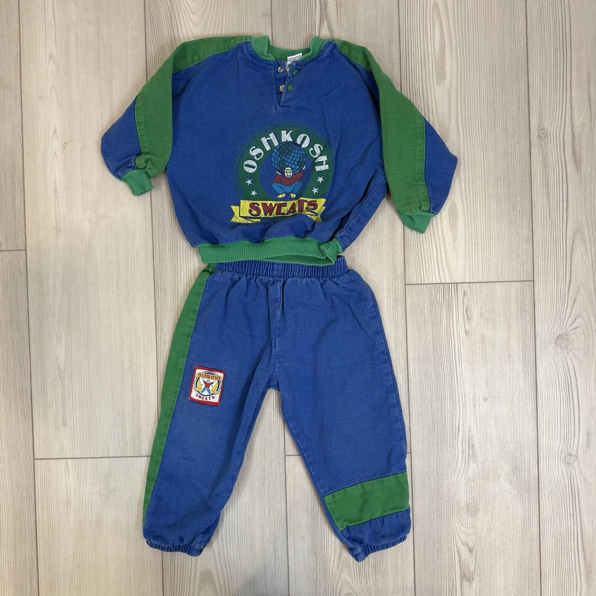 Sweat à Capuche Garçon Oshkosh – Bleu – Coton – Taille 5 Ans – Occasion