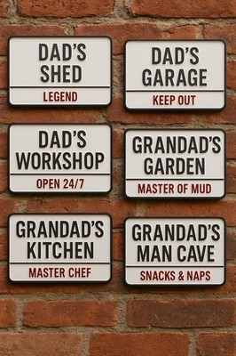 Eigener Papa Oder Opa Schild   Man Cave Garage Schuppen Geschenk   3D Bedruckt