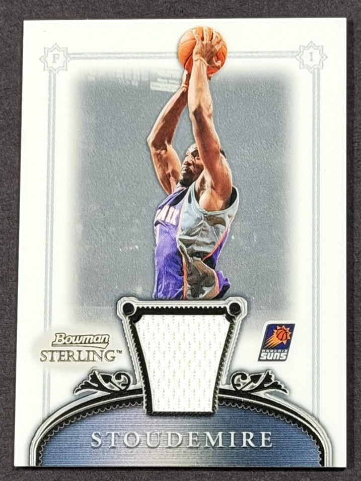 2006-07 BOWMAN STERLING AMARE STOUDEMIRE GAME USED JERSEY PATCH