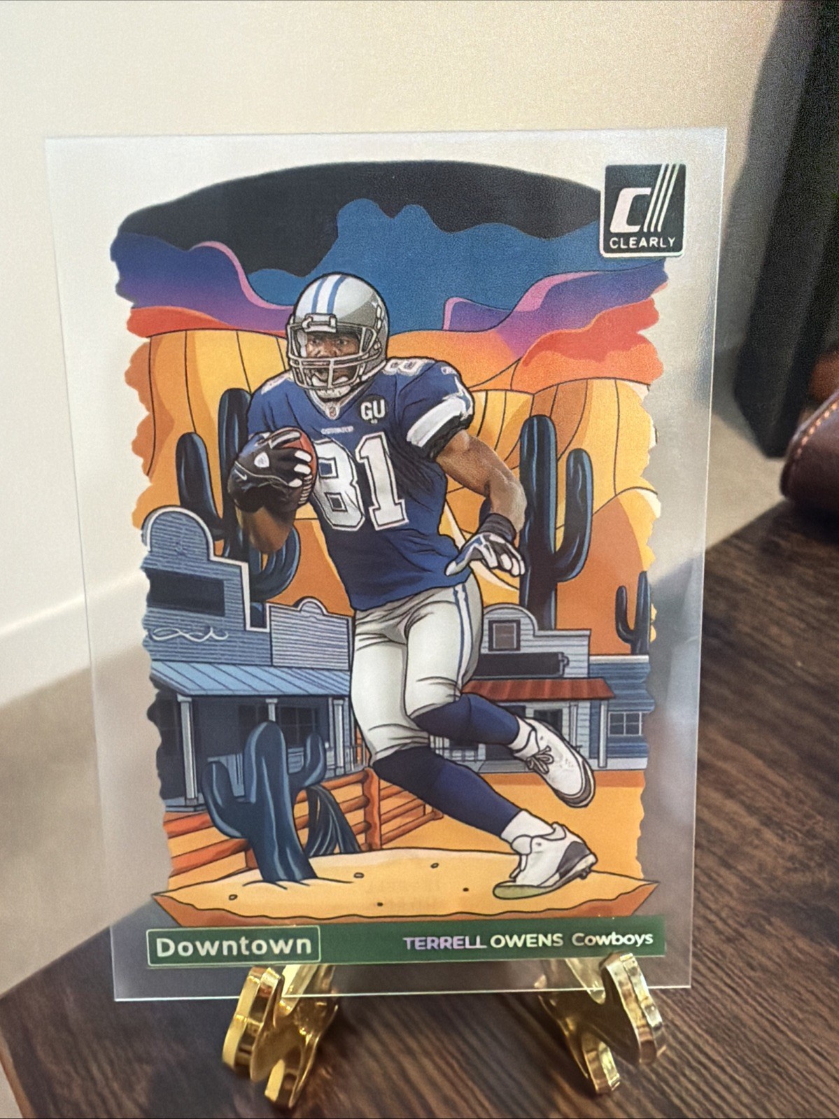 2024 Panini Clearly Donruss Terrell Owens Downtown! Case Hit Dallas Cowboys 🔥