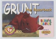 1998 Ty Beanie Babies Series 1 Grunt the Razorback #83 7u1