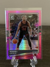 2020-21 Panini Donruss Optic Wendell Carter Jr #34 Hyper Pink Prizm Bulls