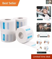 Professional Stretchy Paper Neck Protectors - 5 Rolls of Disposable Neck Strips