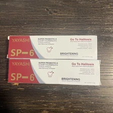 2 Boxes SP-6 Toothpaste Whitening Sp6 Probiotic - 120g - Yayashi