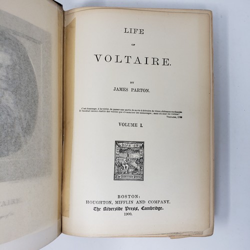 Life of Voltaire Vol 1 & 2 by James Parton (9th Printing, 1900, HC, Illustrated) - Picture 7 of 15