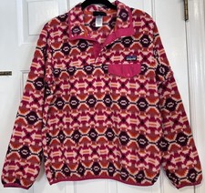 Patagonia Synchilla Snap-T Pullover Fleece Aberdeen Berry Jewel Womens Small