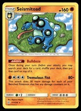 Seismitoad 117/236 Rare Cosmic Eclipse Pokemon Moderately Played