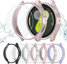 6 6 Pack Screen Protector Case for Samsung Galaxy Watch 7 44mm Waterproof Set