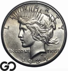 1934-S Peace Dollar *Key Date, Scarce In MS* Choice AU++/Unc Key Date