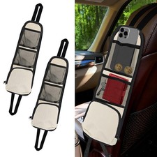 2PCS Car Seat Side Organizer, Car Organizers and Storage, Auto Front Seat Sto...