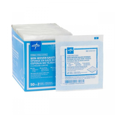 #ad Medline Non woven Gauze Sponges 50 Count NON21224 $10.29