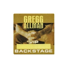 Gregg Allman 2006 Concert Tour Backstage Pass